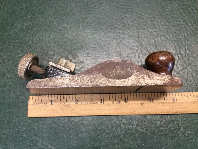 Vintage STANLEY No. 203 Small Block Plane w/ Sweetheart SW Blade ~ USA 3