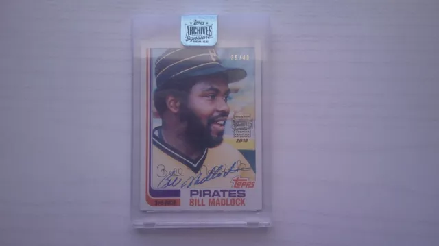 2018 Topps Archives Signature Series Bill Madlock Auto Autograph #/40