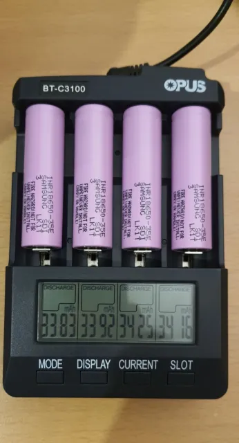 x5 Stück Samsung INR18650-35E 3500mAh 3,7V - 18650 Akkus