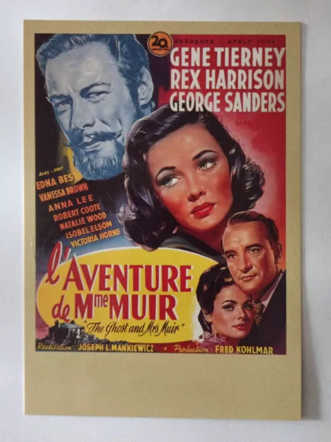 Madame Muir Gene Tierney Zreik 8 Adventure Movie Postcard