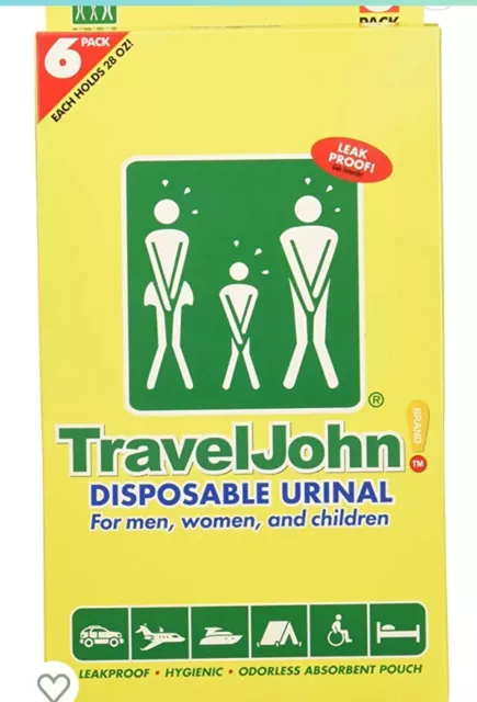 Traveljohn Disposable Urinal - 3-Pack