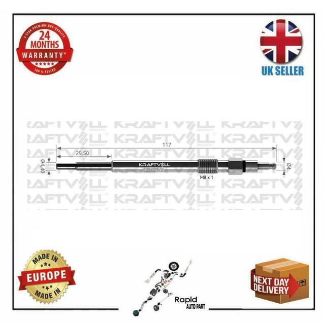 GLOW PLUGS 7V For Jeep Compass Patriot Dodge Caliber Mitsubishi Lancer