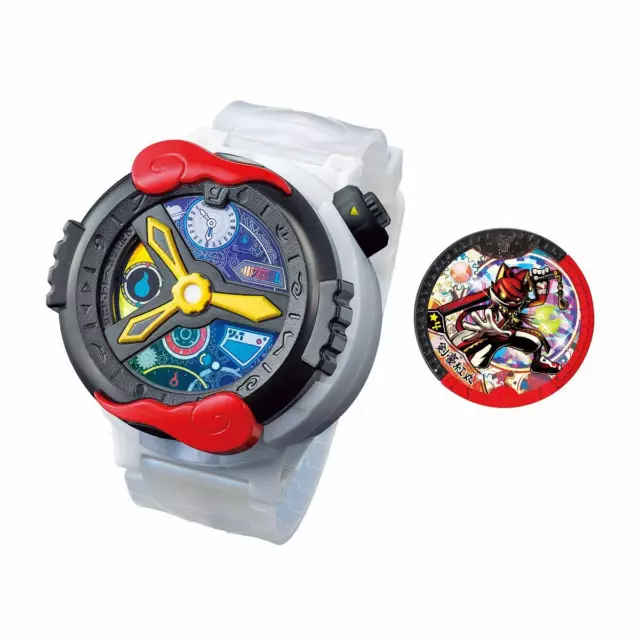 Bandai Japan Yokai Watch Wristwatch for Medals Yo-Kai + 7 Yo Kai Medals  TESTED!!
