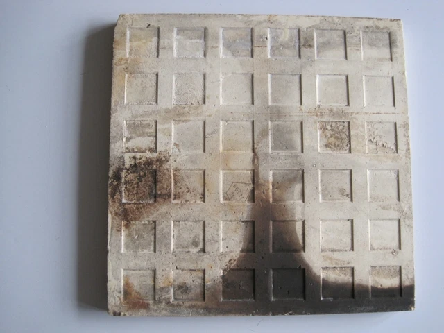 ANTIQUE VICTORIAN  AESTHETIC GEOMETRIC TRANSFER PRINT TILE - c1884 2