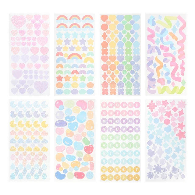 15 Fogli Adesivi Botanici Per Scrapbooking E Diario - Forme Speciali Foglie, Decorazioni Fai Da Te - 2