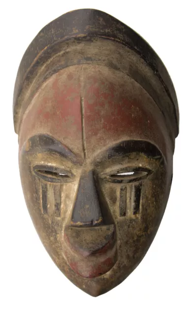 Masquette Mask Passport African Vuvi Gabon 17cm Fetish Art Miniature 16643