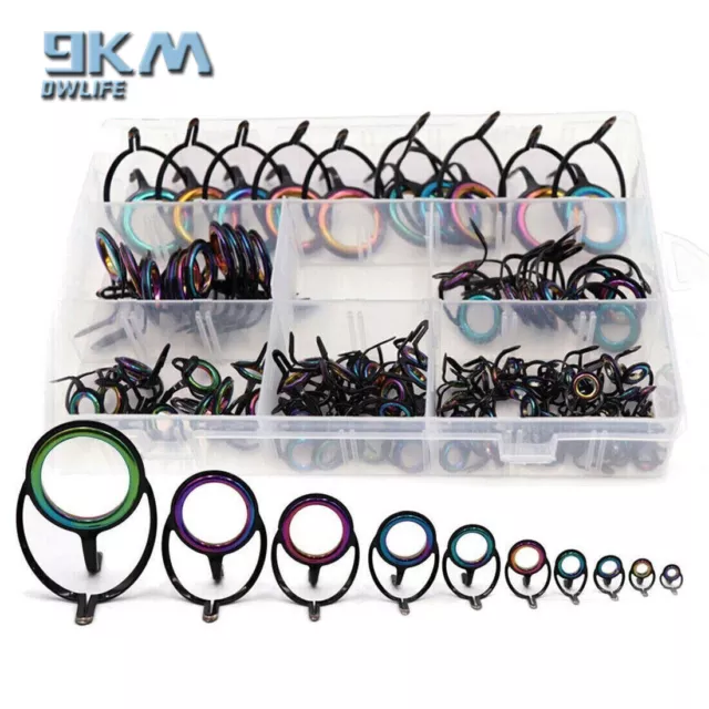 120PCS FISHING ROD Guides Repair Kit Gunsmoke Jigging Sea Saltwater Building  Set $17.81 - PicClick AU