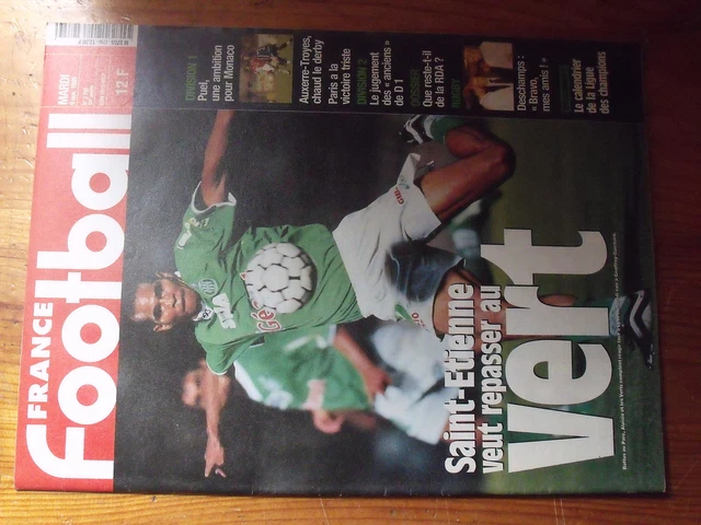 REVUE FRANCE FOOTBALL 1978 N° 1684 MAILLOT SAINT ÉTIENNE PARIS NICE