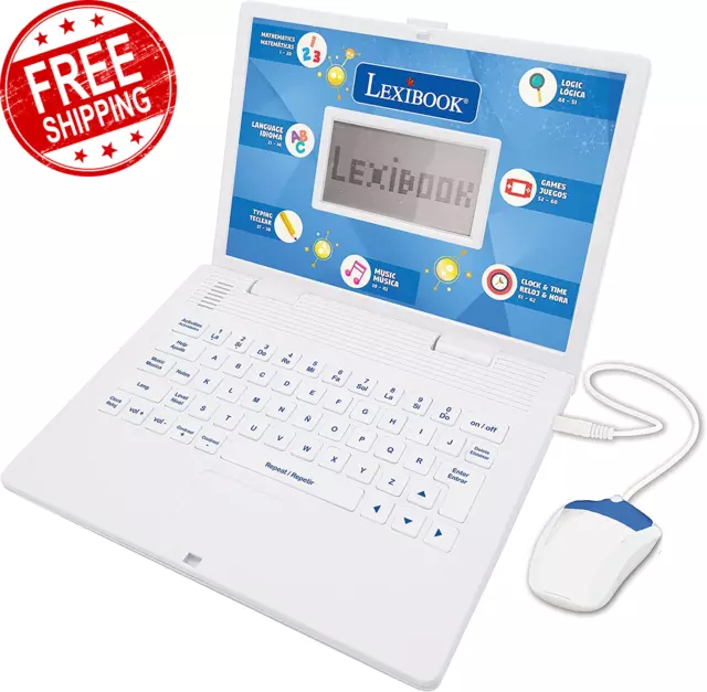 - Educational and Bilingual Laptop Spanish/English - Toy for Children with 124 A