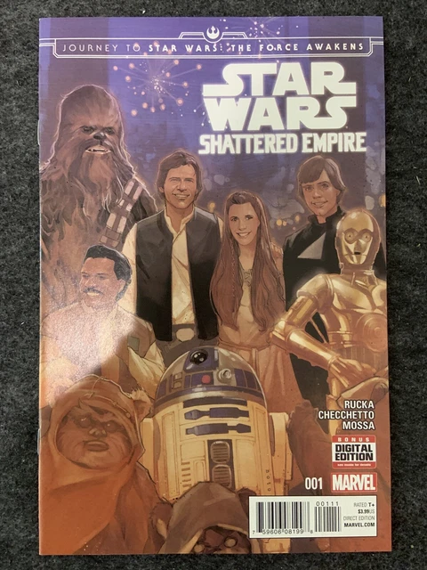 Star Wars Shattered Empire 1 2 3 4 lot run Marvel Rucka Checchetto VF/NM