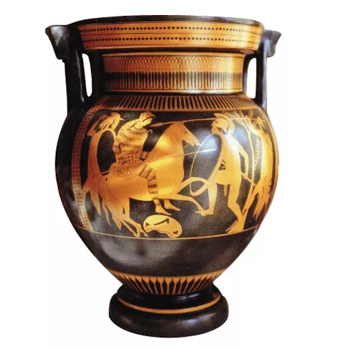 Ancient Greek Krater Vase Pottery Museum Replica Reproduction