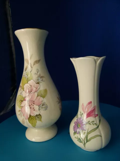 royal winton small vase + Tyne potteries larger vase(some crazing) 2