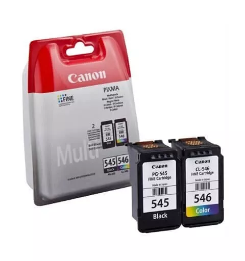 Canon PG-545+CL546 Multipack ORIGINALE nero e colore  PIXMA MG2450 MG2550 IP2850 2