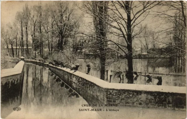 CPA AK Crue de la Marne - St-MAUR - L'Abbey (519686)
