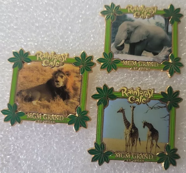 Pins Pin Rainforest Animaux Lion Elephant Giraffe 3 Pins Differents