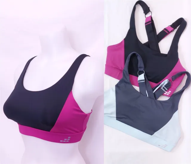 Jessica Simpson Sports Bra Non-Wired Removable Pads Medium Impact Gym Yoga  Top