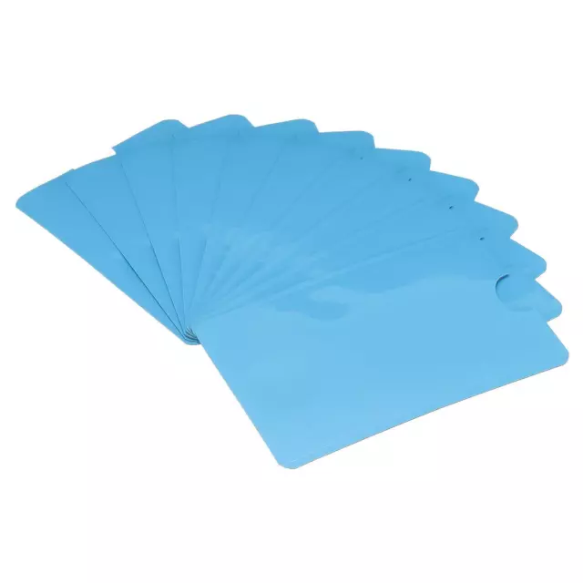 RFID Blocking Credit Card Sleeves Protector NFC Holder Sky Blue 30Pcs