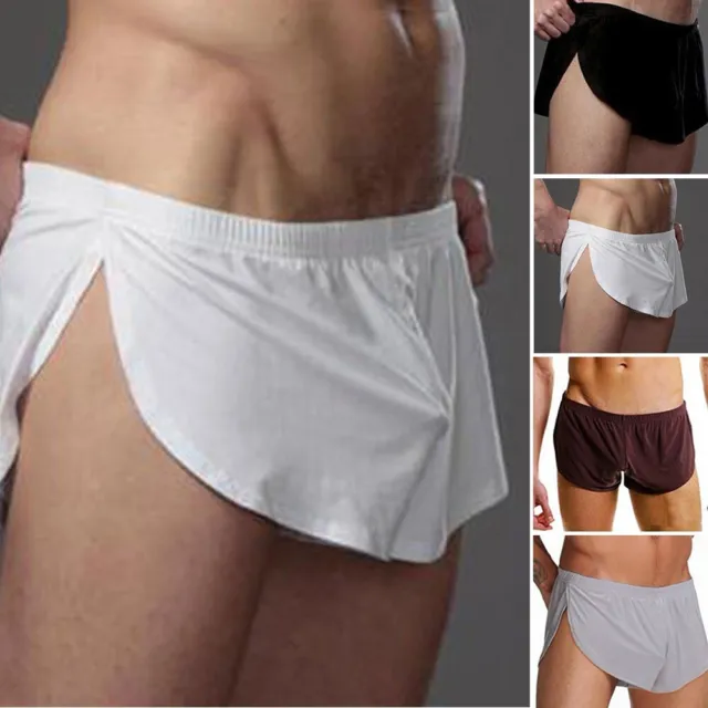 Da Uomo Sexy Biancheria Notte Boxer Morbido Slip Comodo Mutande Intimo Shorts