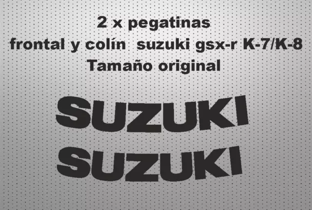 Pegatinas colín y frontal suzuki gsxr k 7 k8 stickers decals calcas  adhesivos