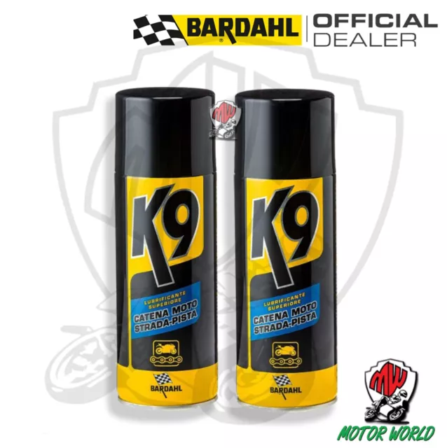 BARDAHL HIGH SPEED Chain Fett Kette Spray Motorrad Road Weiß 2 X 400ml