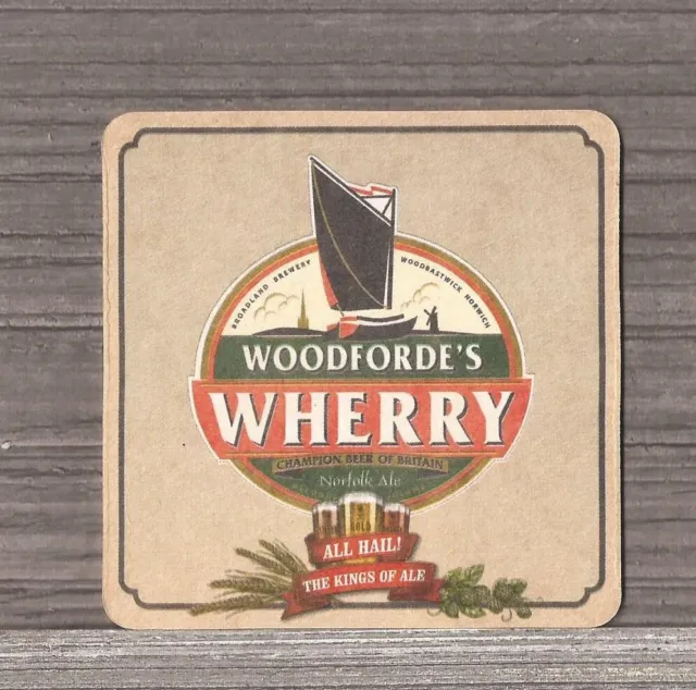All Hail The Kings of Ale Series Woodforde's Brewery Wherry Beer Coaster-32433