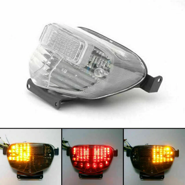 Feu Arrière LED Intégré Moto - Compatible Z800 2013-2016, Z125 2016-2022, ZX-6R Ninja 2013-2017, Noir