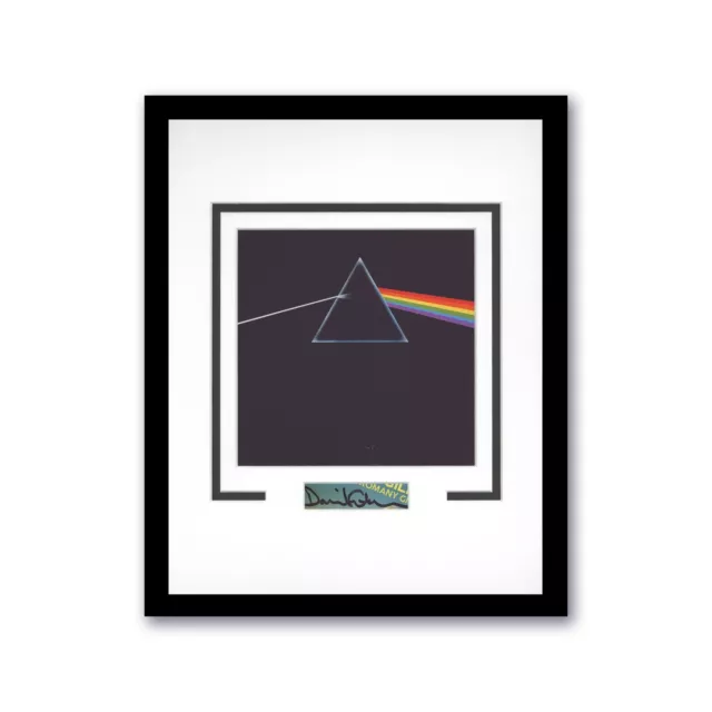 David Gilmour "Pink Floyd" SIGNED 'Dark Side of the Moon' Framed 11x14 Display