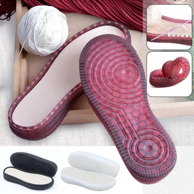 Suelas de goma antideslizantes a prueba de desgaste parche de zapatos reparación grueso hecho a mano reemplazo
