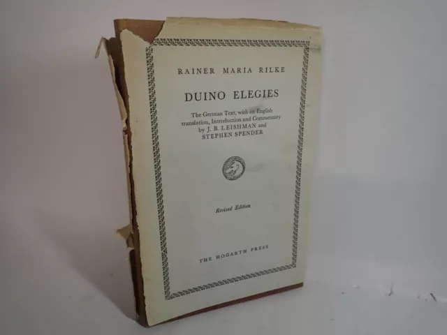 Duino Elegies, Rainer Maria Rilke, German with English translation, Hogarth 1948