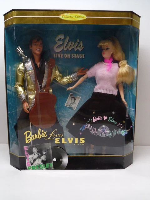 Barbie Loves Elvis Collector Edition Gift Set Dolls 1996 Mattel #17450 NIB Barbie Loves Elvis Collector Edition Gift Set Dolls 1996 Mattel #17450 NIB