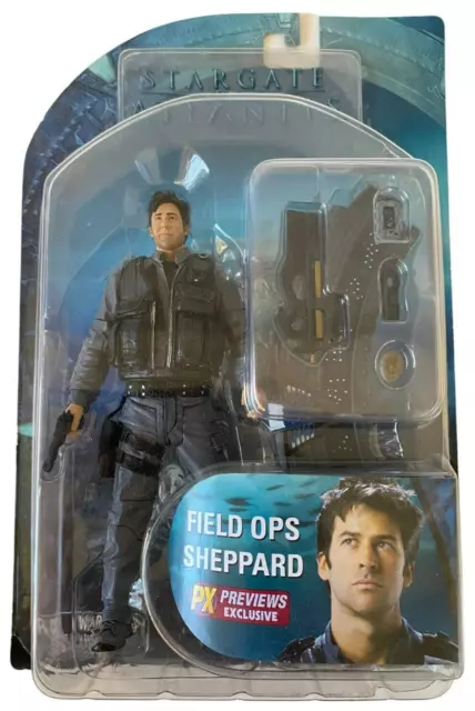 Stargate Atlantis Series 1 PX Previews Exclusive Field Ops Sheppard Figure NEW