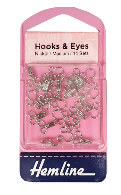 Hemline Hook And Eyes Medium