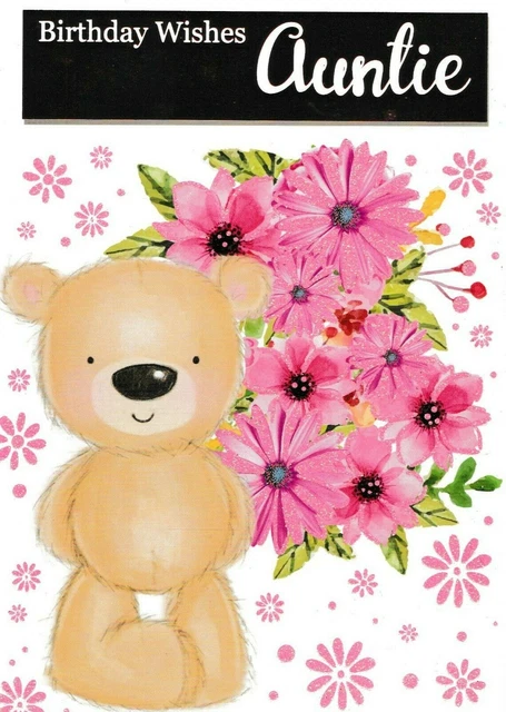 Me To You Tatty Teddy 5x7" Aunty Have A Wonderful Birthday
