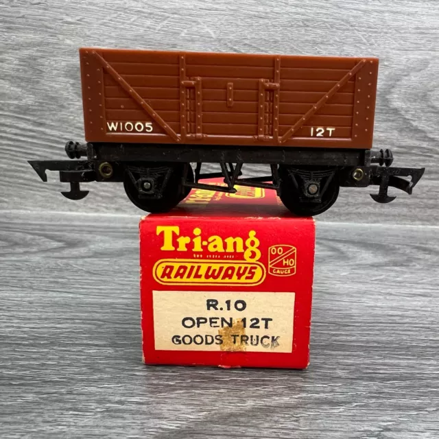 OO Scale Tri-ang Railways R.10 Open 12T Goods Truck W1005 Open Wagon Freight Car