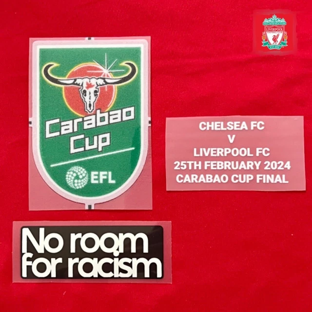 LIVERPOOL EFL CARABAO Cup Final 2024 patch + Match Details Heat