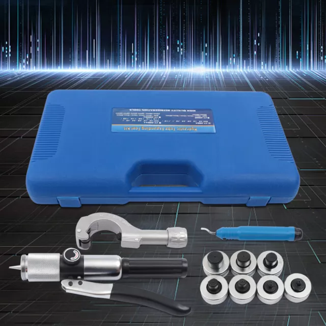 Hydraulic Tube Expander Tool Swaging Kit HVAC 3/8'', 1/2, 5/8, 3/4,7/8,1,1-1/8''