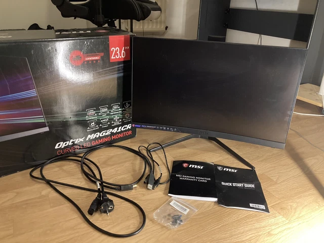 Écran PC Gamer MSI Optix MAG241CR – 23.6 Pouces Incurvé, 144Hz, 1ms, Full HD