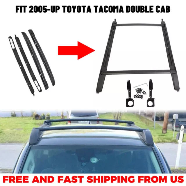 For Toyota Tacoma Double Cab Top Roof Rack Cross Side Rails Bars Set Picclick