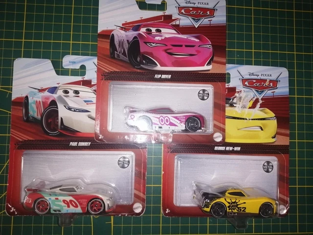 lot de 3 voitures cars disney pixar metal mattel 1/55  rare