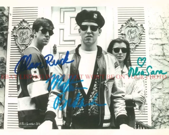 Ferris buellers day off cast signed 8x10 rp photo matthew broderick