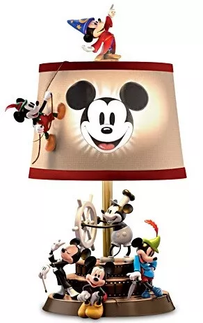 DISNEY MICKEY MOUSE Through The Years Table Sculptural Lamp Bradford ...