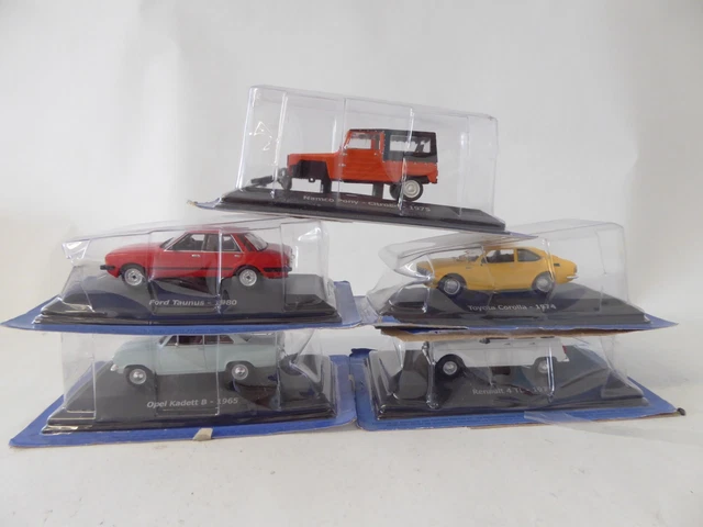 Lot de 5 voitures miniatures 1/43 - Véhicule collection Diecast D07