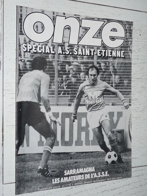 FOOTBALL ONZE SPÉCIAL ST-ETIENNE n°9 NOVEMBRE 1976 BATHENAY LARQUE