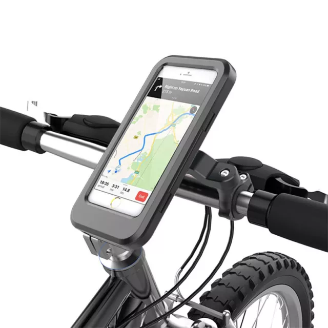 Bicycle Motorcycle Electric Bike E-Bike Handlebar Waterproof Phone Case Holder