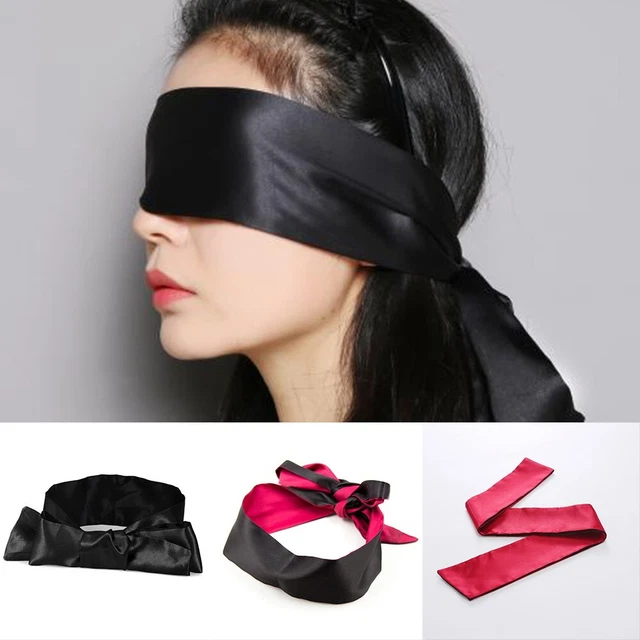 Hot Sale Universal Blindfold Eye Mask Reversible Ribbon Sexy 1Pcs Blinder