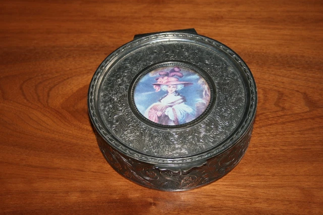 Coffret à Bijoux Ancien Louis Philippe XIXe Siècle - Avec Glace, Manque La Clé