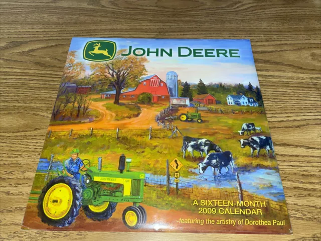 John Deere Calendar 2009 by Dorothea Paul FACTORY SEALED Tractor Farm Equipment