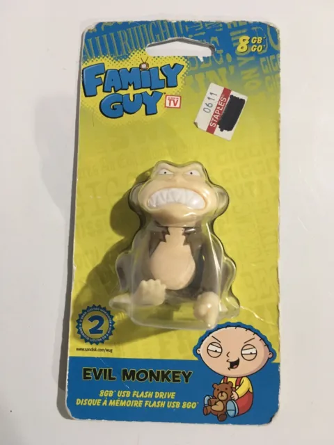 8GB USB 2.0 Flash Drive featuring Family guy character “evil monkey“