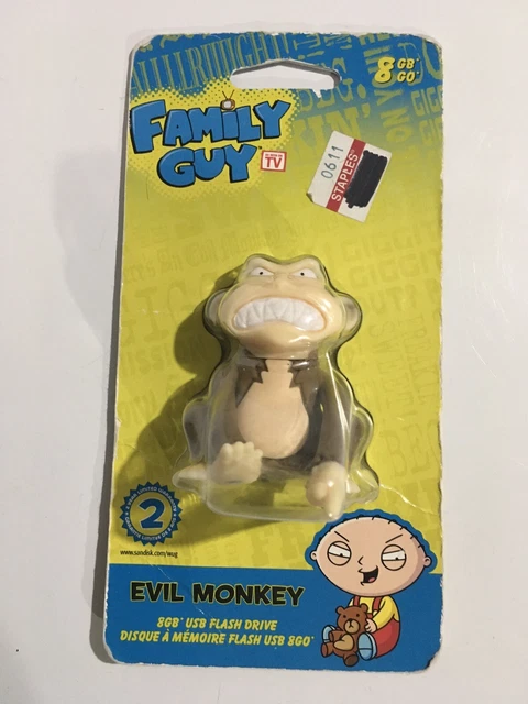 8GB USB 2.0 Flash Drive featuring Family guy character “evil monkey“ 8GB USB 2.0 Flash Drive featuring Family guy character “evil monkey“