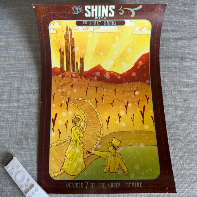 The Shins Los Angeles Greek Theatre Poster October 2007 Kevin Tong Shaky Hands